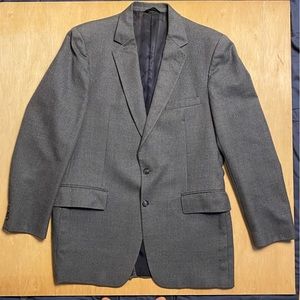 Stein Bloch Grodins California Vintage Gray Wool Blazer Sport Coat 42L (flaws)